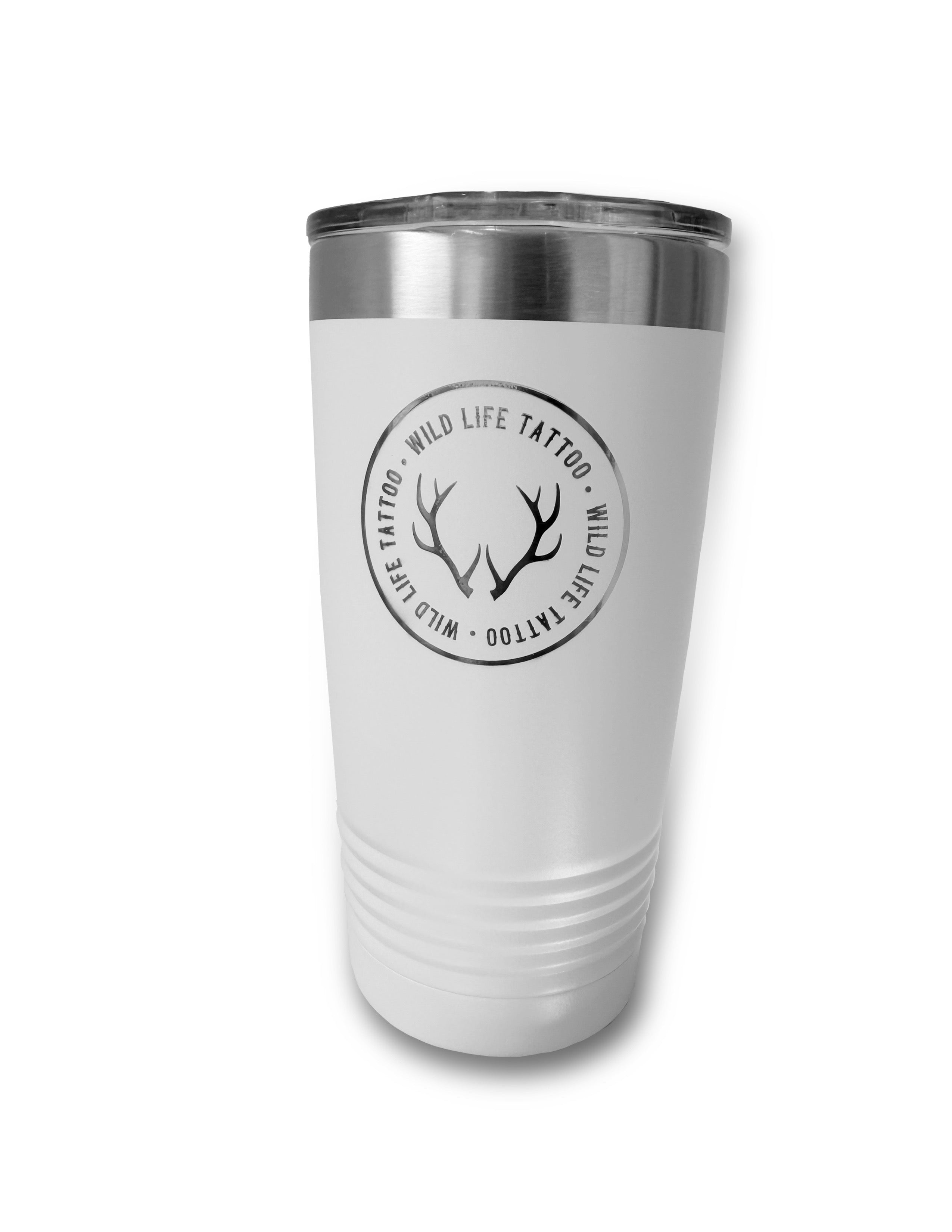 Wild Life Tattoo Logo 20oz Stainless Tumbler