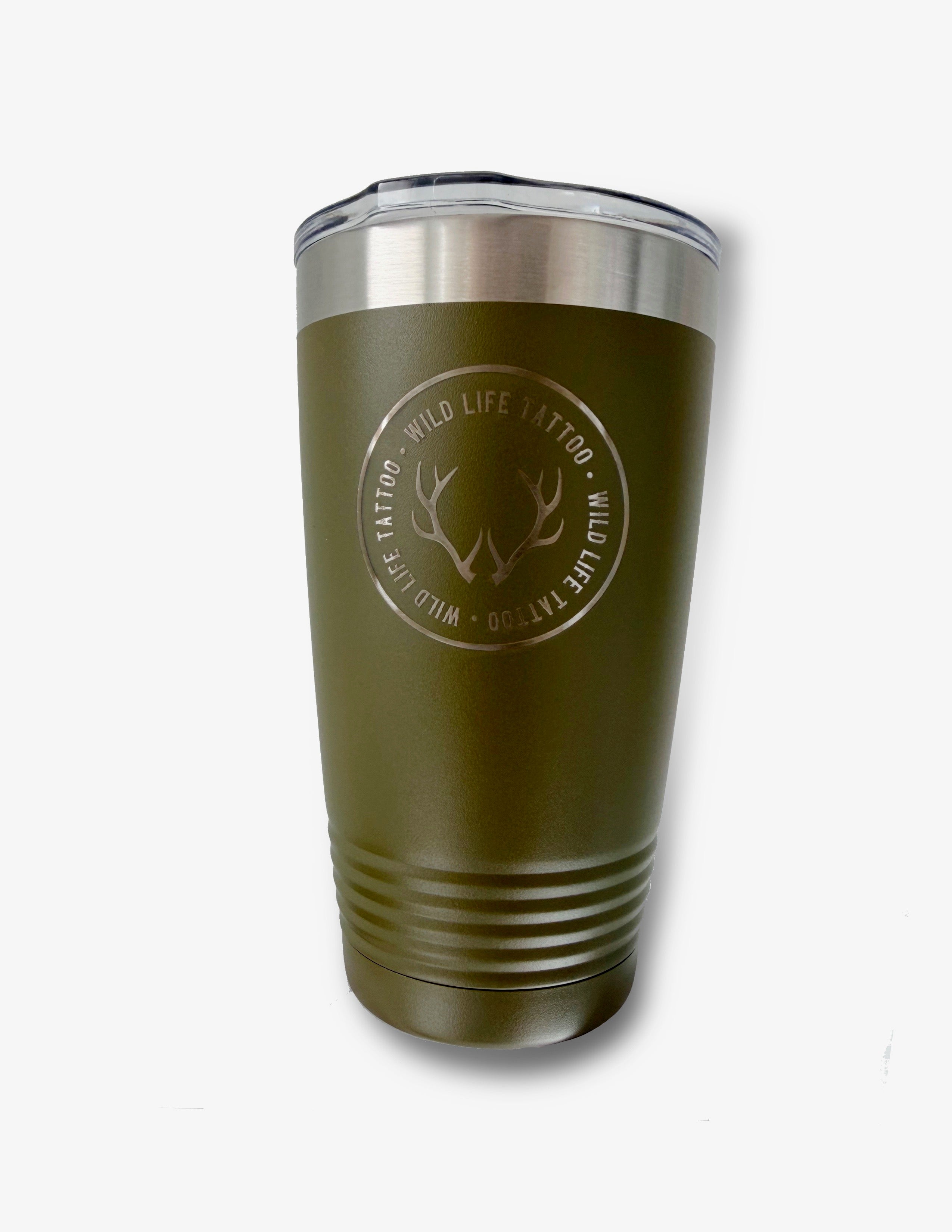 Wild Life Tattoo Logo 20oz Stainless Tumbler